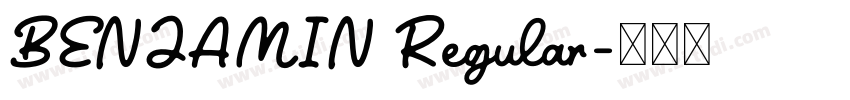 BENJAMIN Regular字体转换
